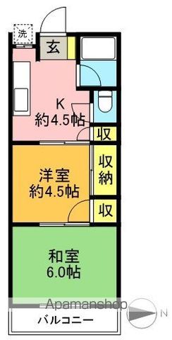 コーポラス永福Ｂ 203号室 間取り