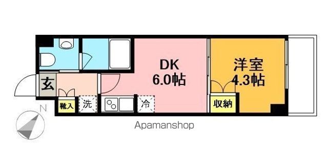 ＹＳレジデンス代田橋 404号室 間取り