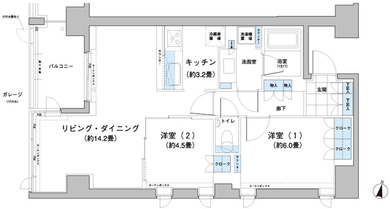 ガーデニエール砧レジデンス 914号室 間取り