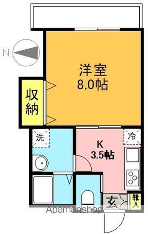 サンエート 13号室 間取り
