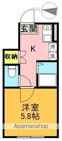 マーレ明大前Ⅱ 102号室 間取り