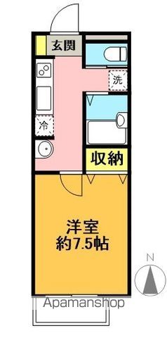 エレビア東松原 103号室 間取り