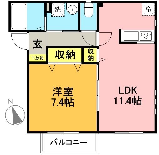 エストレーラ羽根木 間取り図