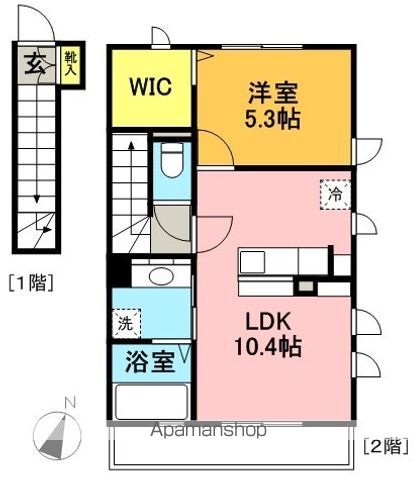 エルサ浜田山 203号室 間取り