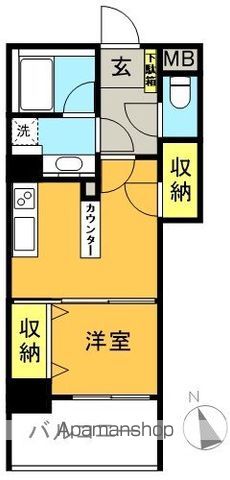 ゼファー明大前クローチェ 103号室 間取り