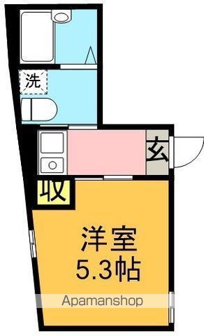 カロン 203号室 間取り