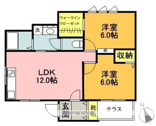 サンクトいずみ 101号室 間取り