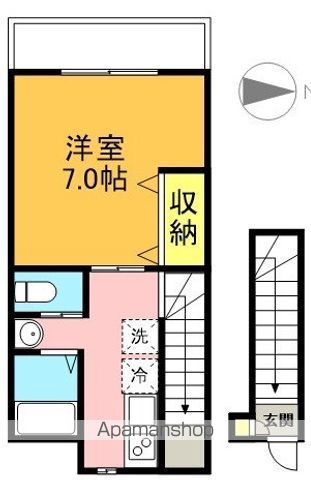 下北沢パークサイドヒルズ 206号室 間取り