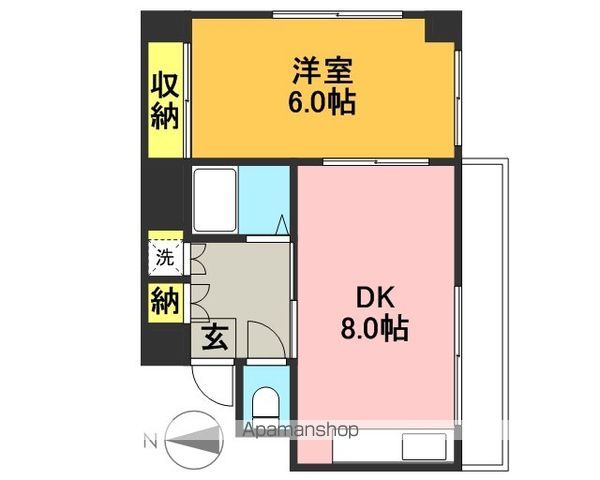 ボナールイズミ 303号室 間取り