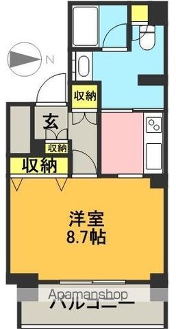 コンフォリア下北沢 807号室 間取り