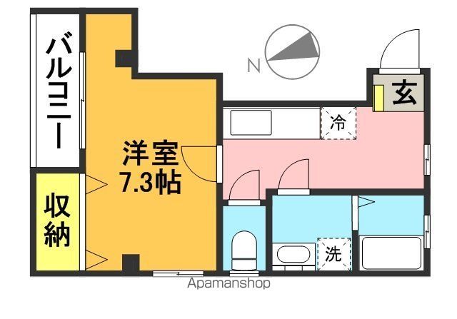 プラスクレール 203号室 間取り