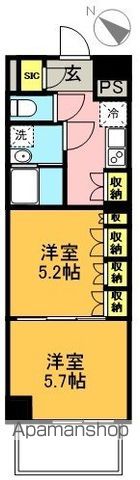 ニューミラ明大前　（旧ＣＲＥＡＬｐｒｅｍｉｅｒ明大前） 210号室 間取り