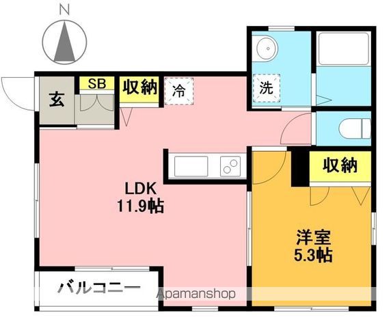 グランドソレイユ 101号室 間取り
