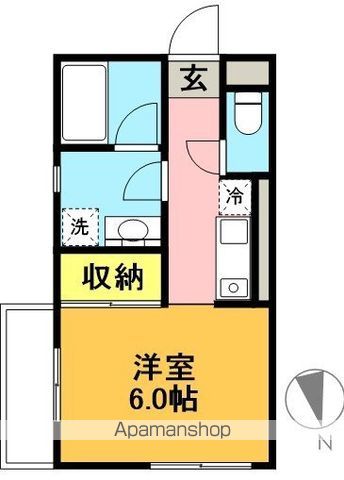 ホワイトビレッジ 101号室 間取り