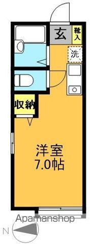 パルメゾンＡＳＫＡ 201号室 間取り