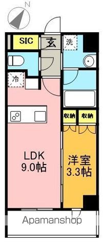 ＡＩＦＬＡＴ明大前 305号室 間取り