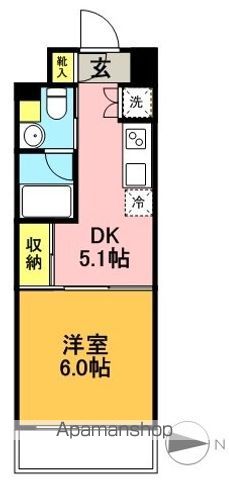 ＸＥＢＥＣ明大前 502号室 間取り