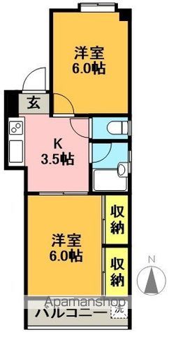 ヴィラ羽根木  101号室 間取り