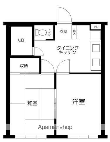 セントメアリー八幡山Ⅱ 102号室 間取り