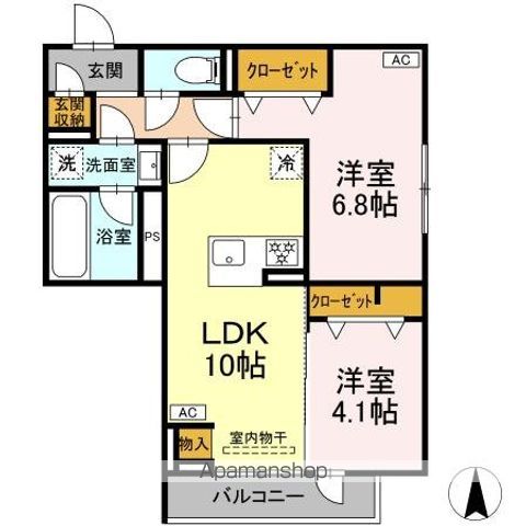 （仮称）赤堤計画 303号室 間取り