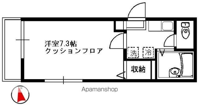 フローラ桜上水 203号室 間取り
