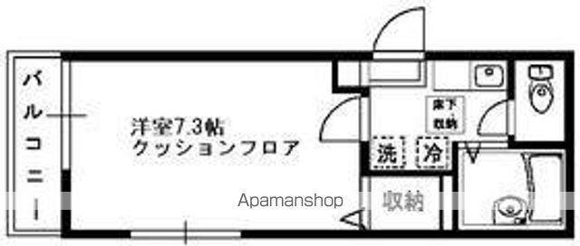 フローラ桜上水 203号室 間取り
