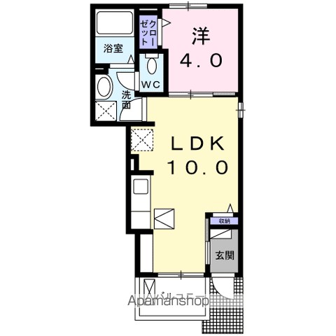 カメリア上北沢 104号室 間取り