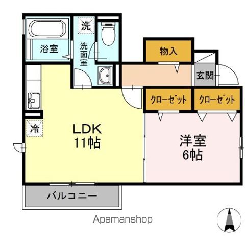 アストルム 112号室 間取り