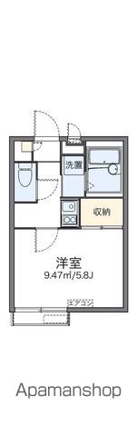 レオパレスなでしこ 202号室 間取り