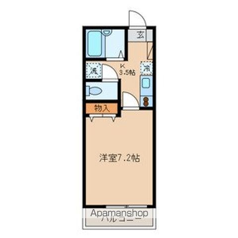 ソルクレスト北烏山 109号室 間取り