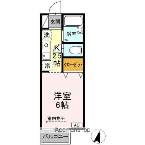 ドルフ北烏山　Ｄ 205号室 間取り