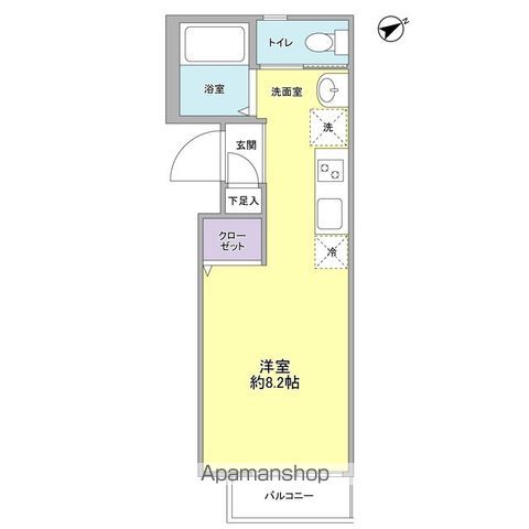 ミルクリーク　Ｓ 202号室 間取り