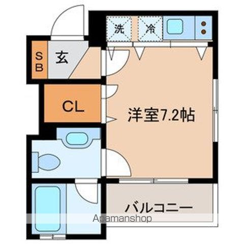 メルローズプレイス下北沢 1103号室 間取り