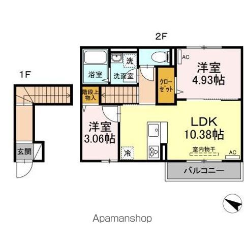 エクセリア北烏山 205号室 間取り