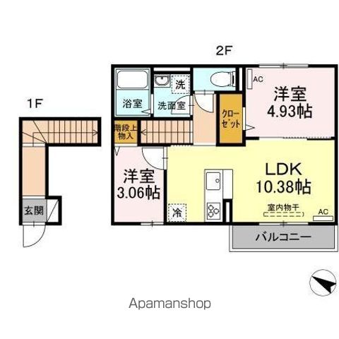 エクセリア北烏山 205号室 間取り