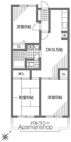 ウィンダム宮前 503号室 間取り