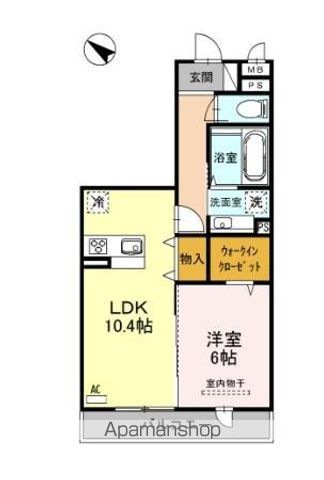 ＣＲＥＳＣＥＮＴＥ経堂（クレシェンテ）　壱番館 203号室 間取り