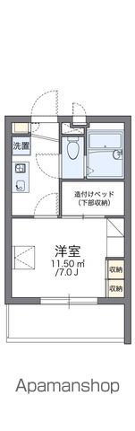 レオパレスクレスト 106号室 間取り
