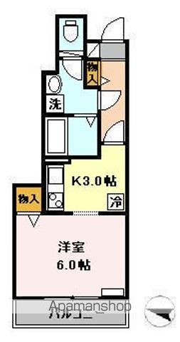 プリヴェール成城 103号室 間取り