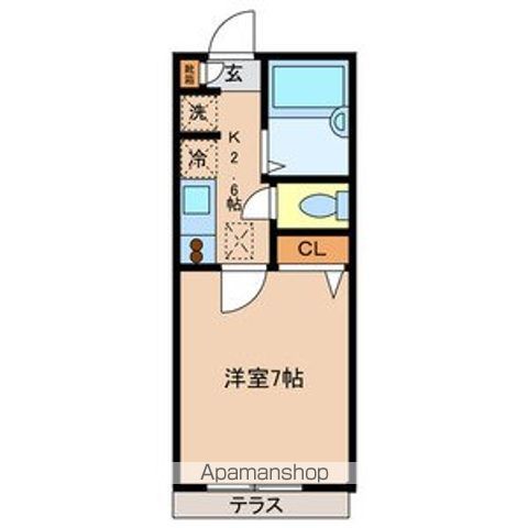 シェソワボヌール 102号室 間取り