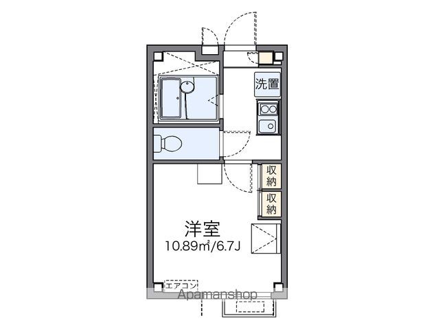 レオパレスブライトン　ヒル 203号室 間取り