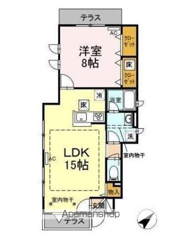 ＤＵＯ２ 101号室 間取り