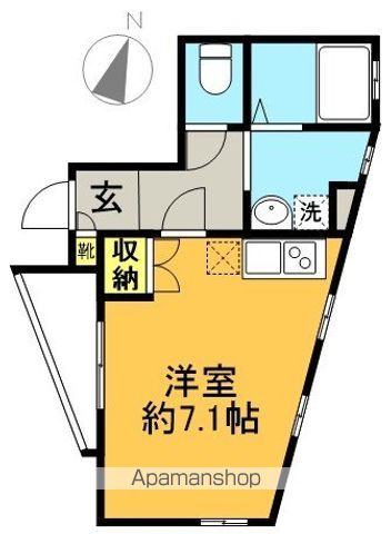 ラベルジェ下北沢 201号室 間取り