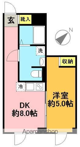 ハーモニーグラシア世田谷代田 201号室 間取り