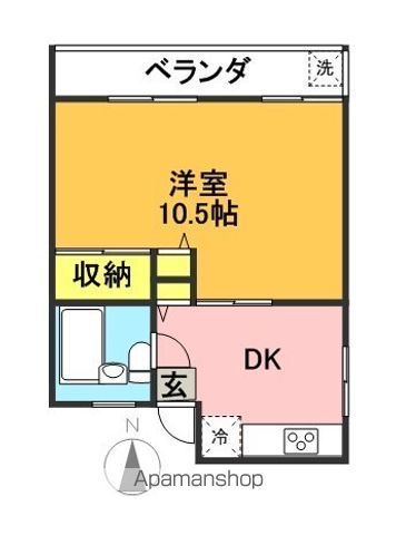 メゾン英 307号室 間取り