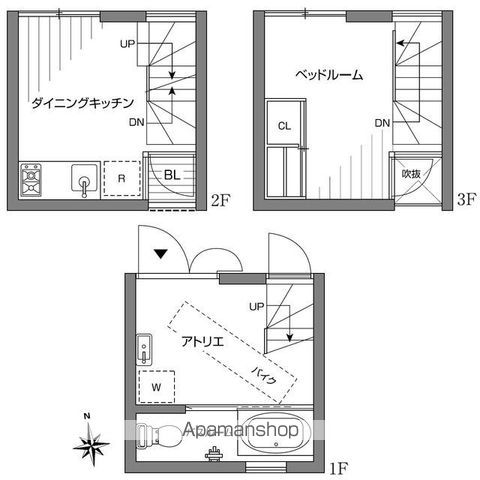 石双居 4号室 間取り