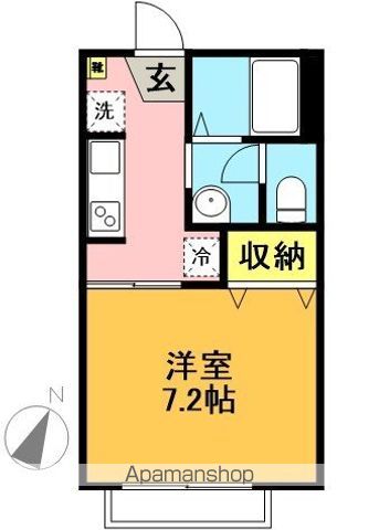 コスモ 205号室 間取り