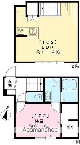 スピガ・Ｍ　スピガエム 102号室 間取り