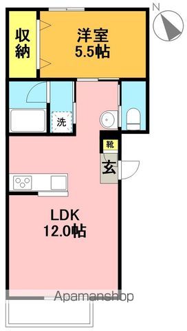 ハウスロジェ 2F号室 間取り