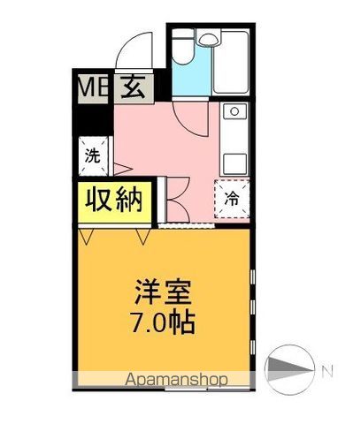 Ｎ－ＦＬＡＴＳ 1C号室 間取り
